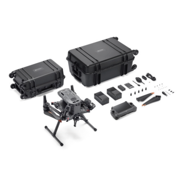 DJI Matrice 350 RTK enterprise drone with foldable arms, RTK antennas, and multi-payload mounting for mapping, inspection, and public safety missions.