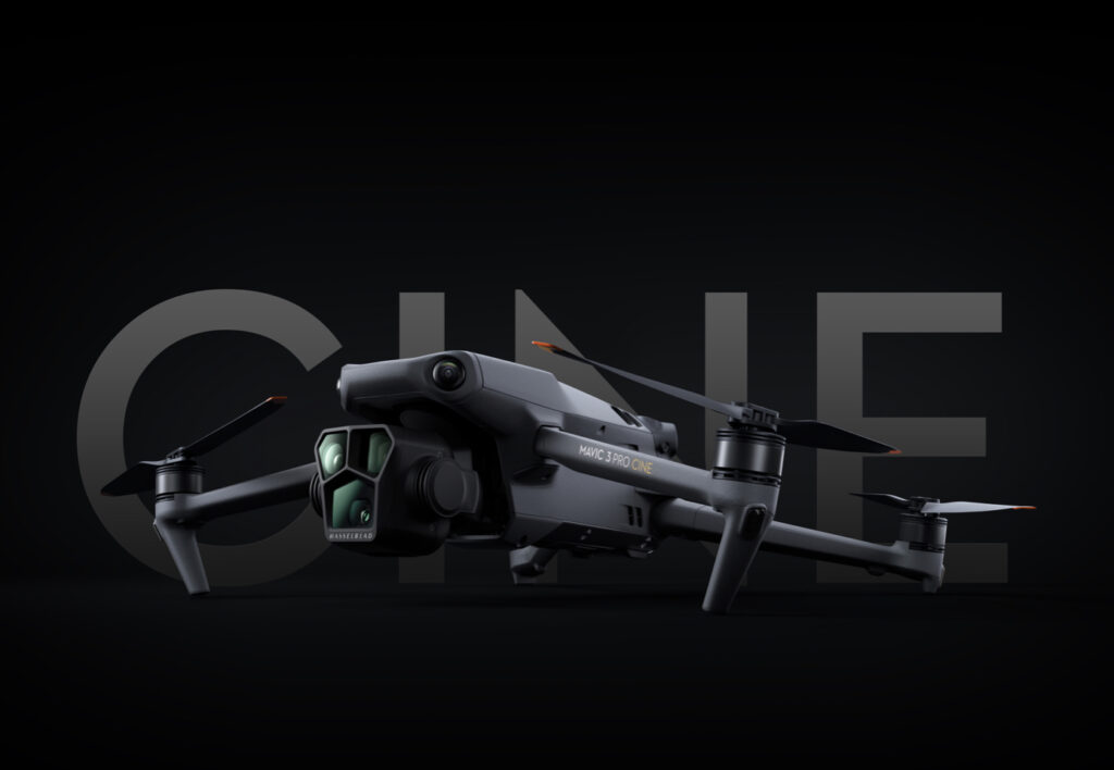 DJI Mavic 3 Pro Fly More Combo with DJI RC Pro, triple-camera drone system, three flight batteries, charging hub, ND filter set, and carrying bag for professional aerial shooting.
