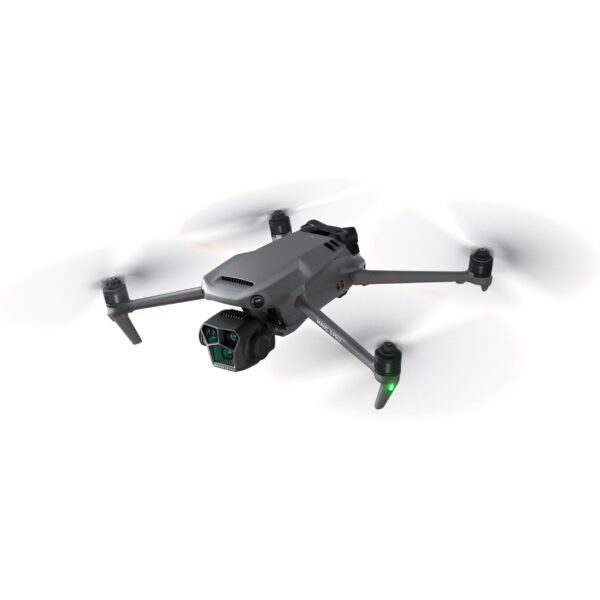 DJI Mavic 3 Pro drone with standard DJI RC remote controller, featuring triple-camera system, foldable design, and advanced flight features for professional aerial photography.