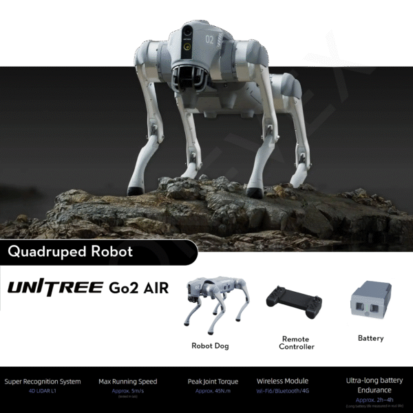 Unitree Go2 Air- Robot Dog (With Controller)
