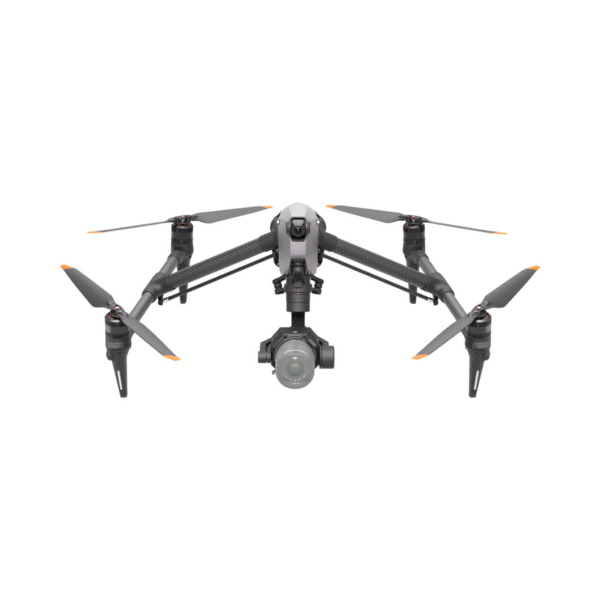 DJI Inspire 3 professional drone with full-frame 8K cinema camera, retractable landing gear, and dual-antenna RTK system for high-end aerial film production.