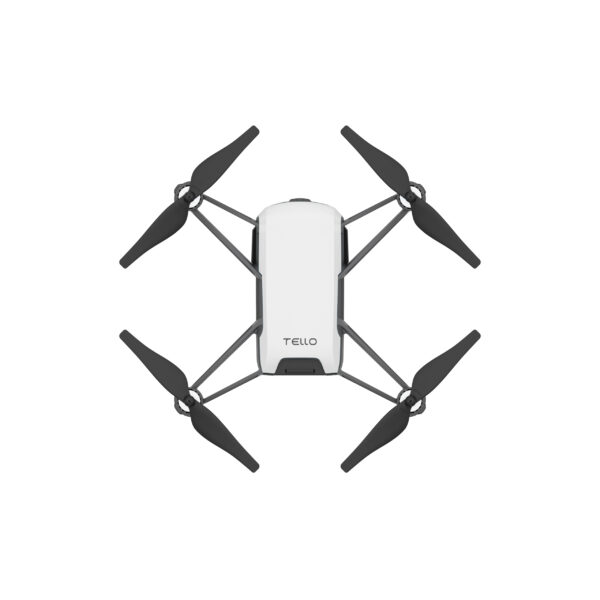 DJI Tello Boost Combo featuring mini drone, three batteries, charging hub, propeller guards, and 720p HD camera for beginner-friendly and educational drone flights.