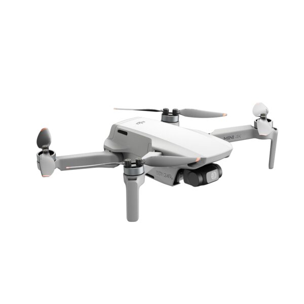 DJI Mini 4K Fly More Combo with ultra-light drone, remote controller, three intelligent flight batteries, charging hub, spare propellers, and carrying case.