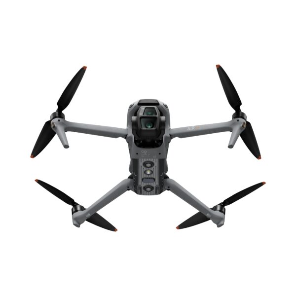 DJI Air 3S Fly More Combo with DJI RC 2 controller, dual-camera drone, three intelligent flight batteries, charging hub, ND filters, and shoulder carrying case for creators.