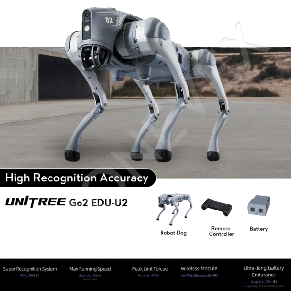 Unitree Go2 Edu-U2 Robot Dog (With Controller)