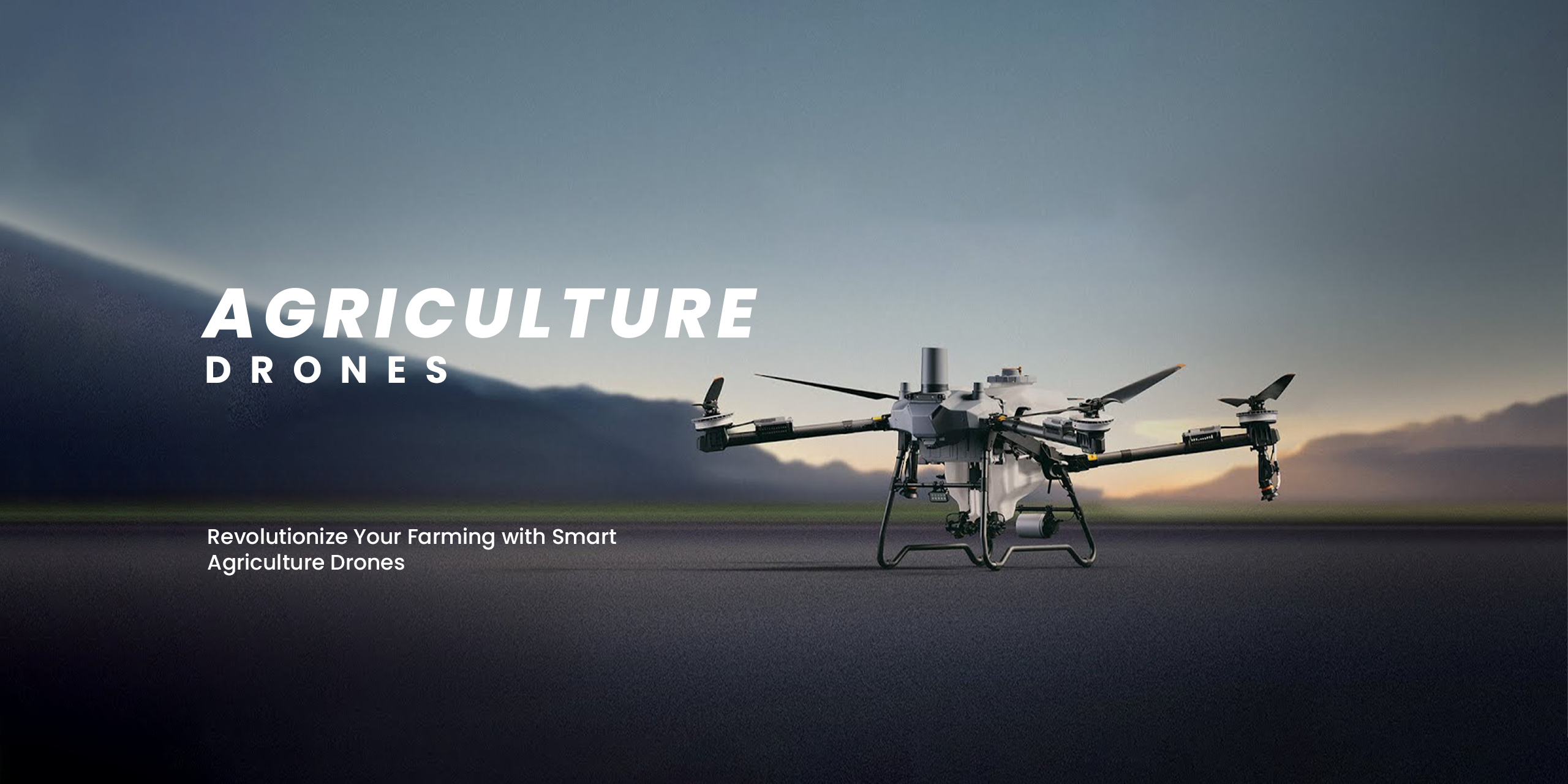 Agriculture drone banner