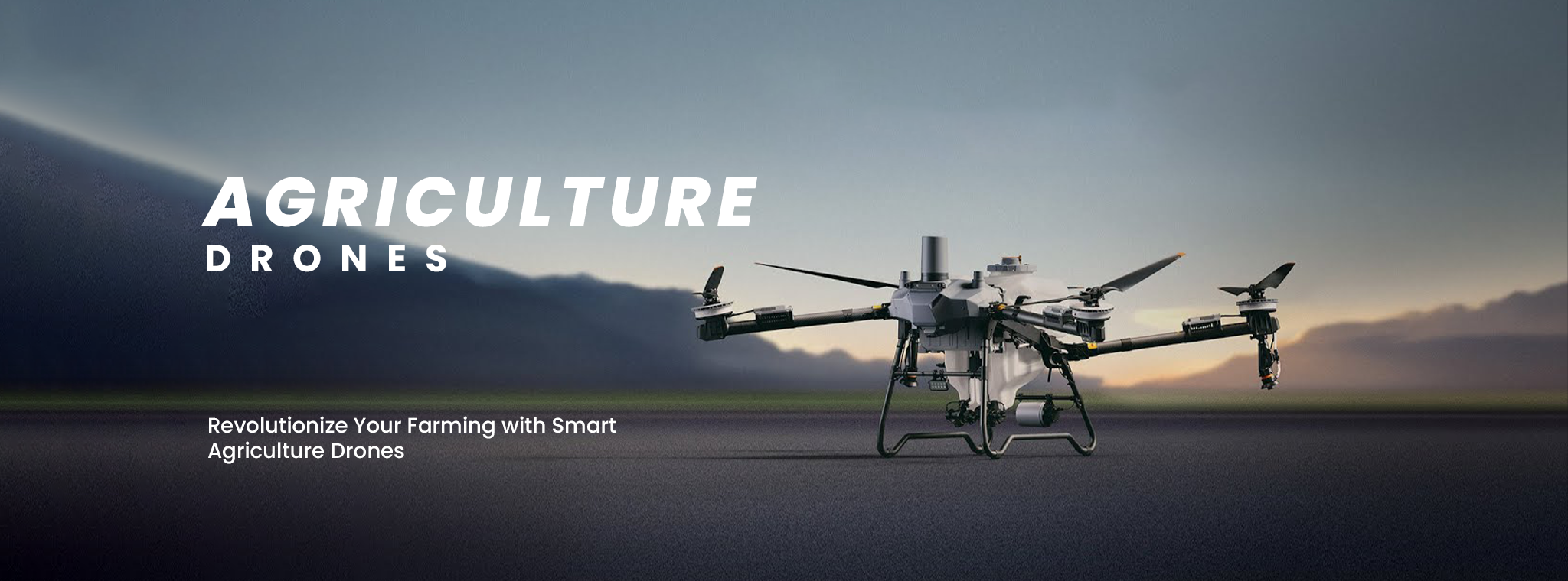 Agriculture drone banner