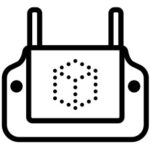 Icon of a remote controller displaying a 3D cube, representing real-time point cloud visualization.