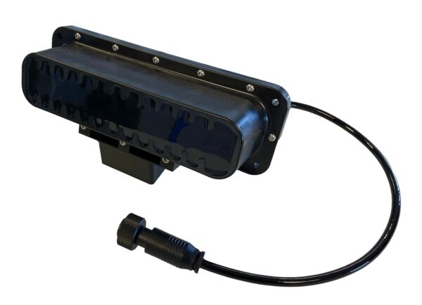 450FS side scanning sonar system with dual transducers mounted for underwater imaging