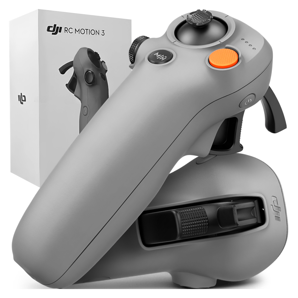 DJI RC Motion 3 Controller with detachable wrist strap, designed for intuitive drone control.
