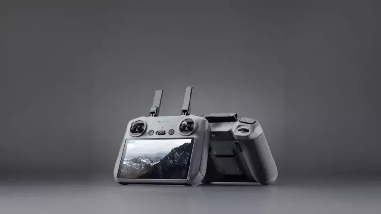 DJI RC 2 Remote Controller with integrated display for drones, front view.