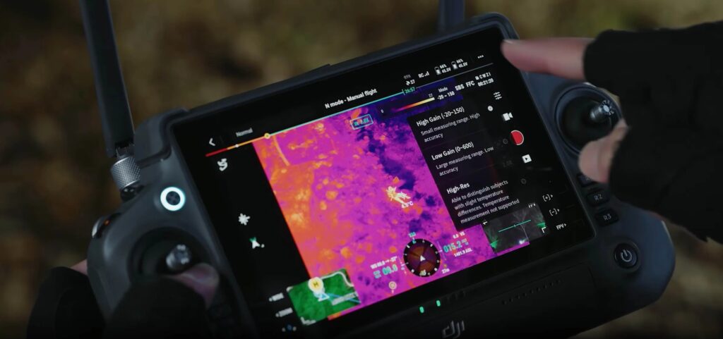 DJI Zenmuse H30T all-in-one drone camera with zoom, thermal, wide-angle, and laser rangefinder sensors