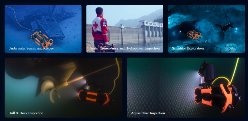 M2 PRO Professional is designed for serious underwater work, capable of reaching depths of up to 150 meters