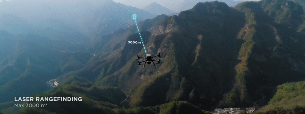 DJI Zenmuse H30T all-in-one drone camera with zoom, thermal, wide-angle, and laser rangefinder sensors