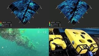 Tritech Gemini 720IM sonar device for CHASING ROVs in water