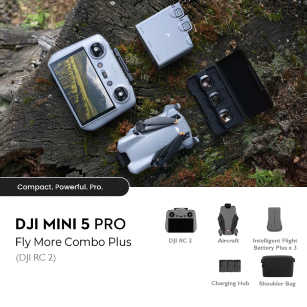 DJI Mini 5 Pro Fly More Combo (RC-2) | 4K Drone with LiDAR