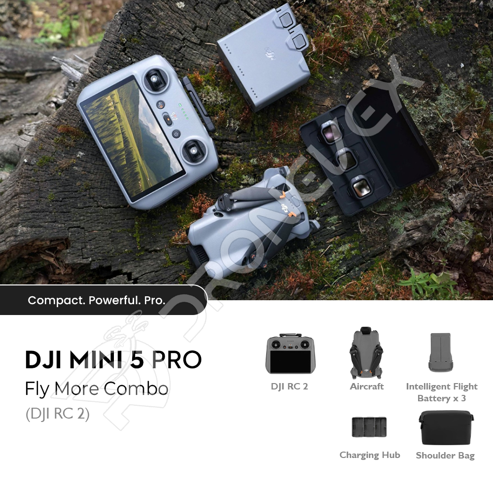DJI Mini 5 Pro fly more combo with RC-2