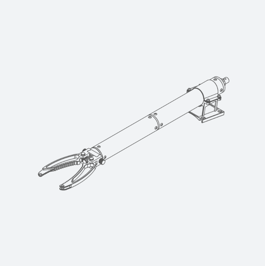 Grabber Arm 2 with two-jaw clamp for underwater ROV operations