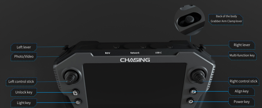 Chasing WSRC waterproof remote controller with 7-inch touchscreen for CHASING drones.