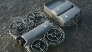 DJI Neo vs Neo 2 — side-by-side image showing design differences between the two compact drones.