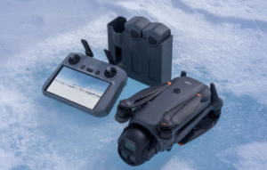 DJI Mavic 4 Pro Fly More Combo drone with RC 2 controller, three batteries, charging hub and ND filters on a table