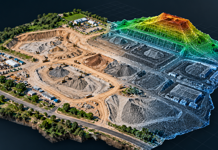 Photorealistic Quarry Digital Twin Visualization